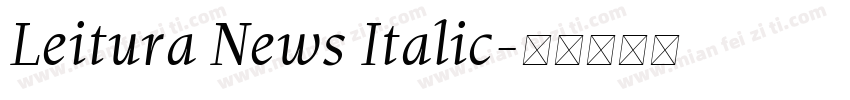 Leitura News Italic字体转换